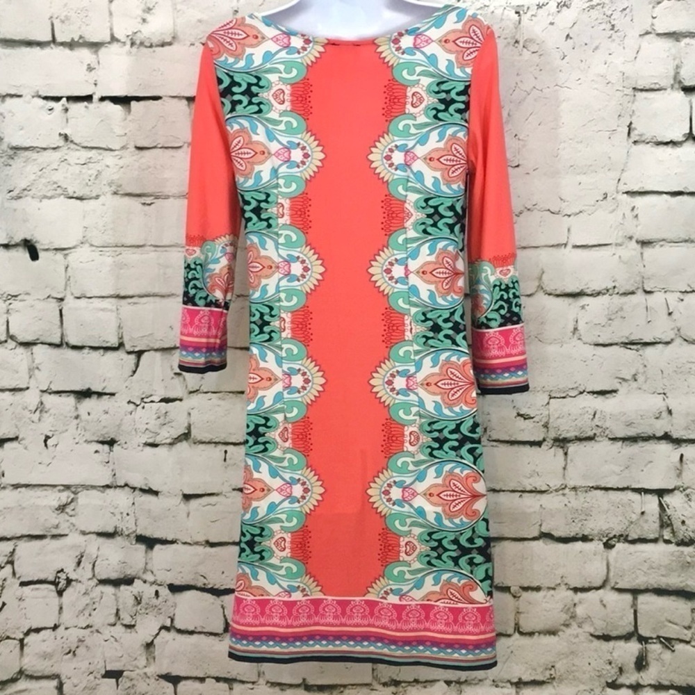 ⭐️Haani, Stunning,Bright,Shift Dress, Plenty Stretch,Excellent Condition,Size S - Picture 8 of 12